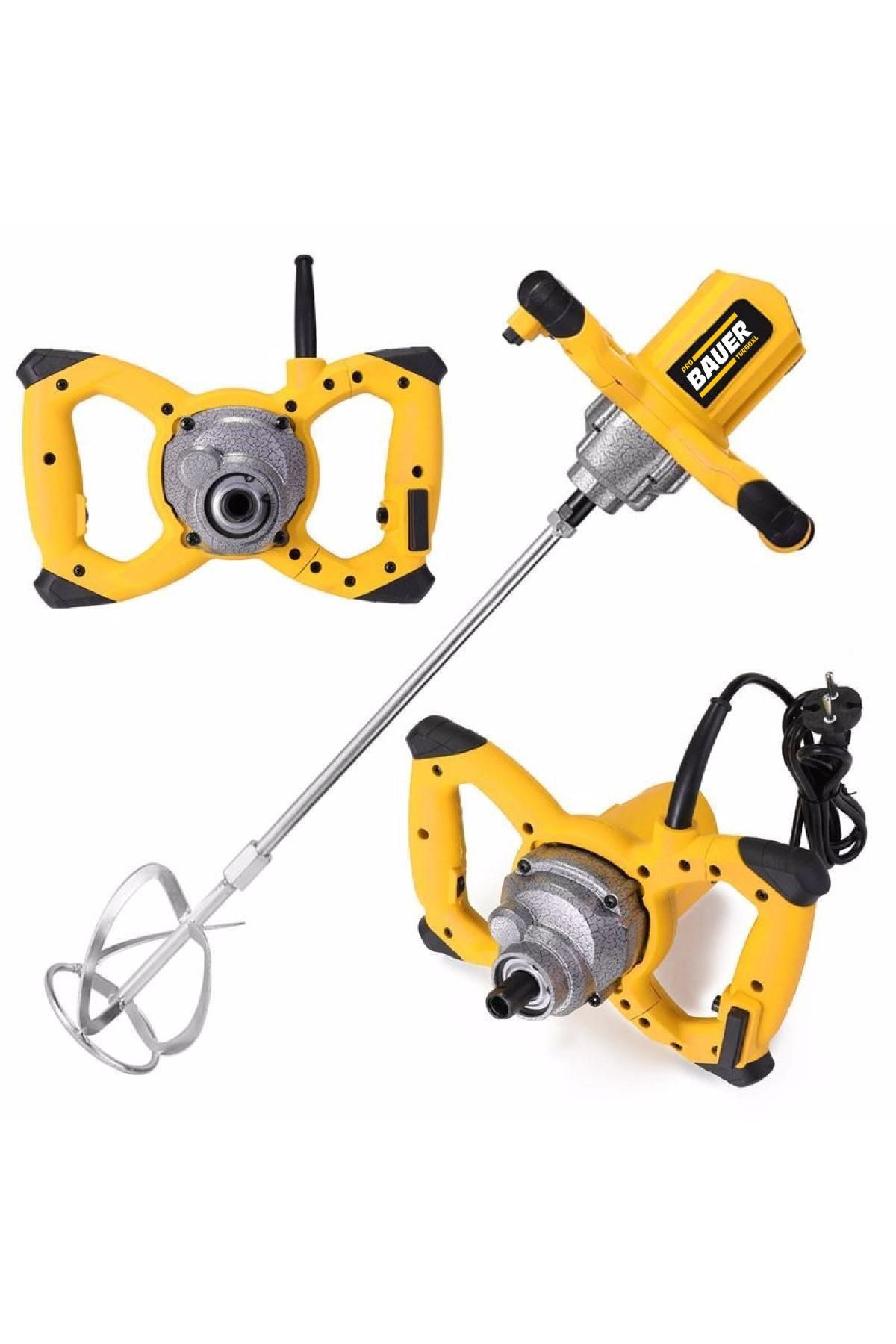 BAUER Alman Dk3000 W Devir Ayarlı Elektrikli Alçı Boya Ve Harç Karıştırıcı Mikser