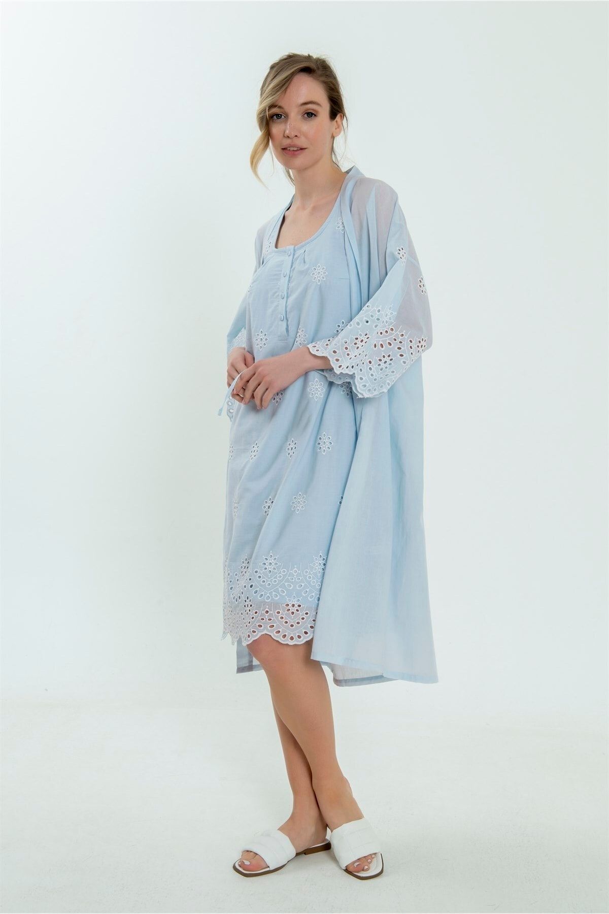 Magic Form Embroidery Patterned Maternity Maternity Cotton