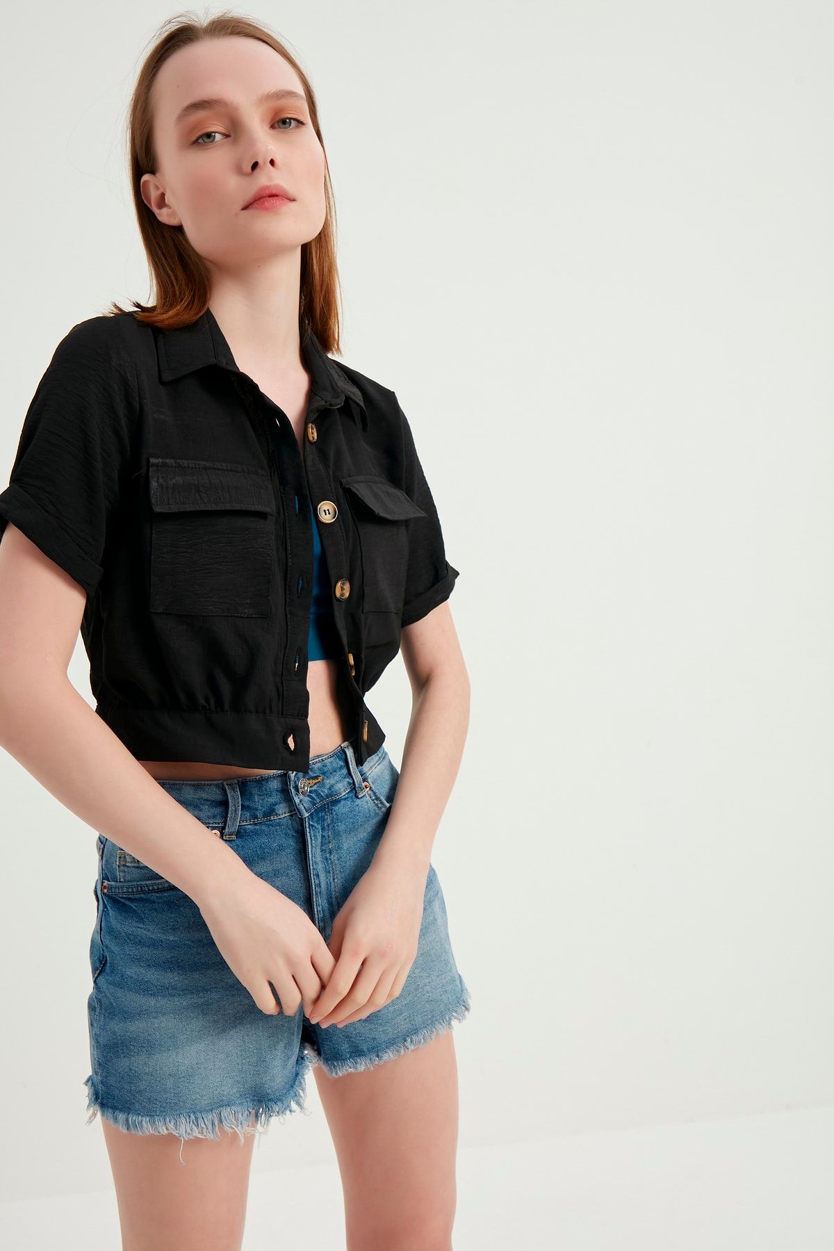 Short black linen jacket sales
