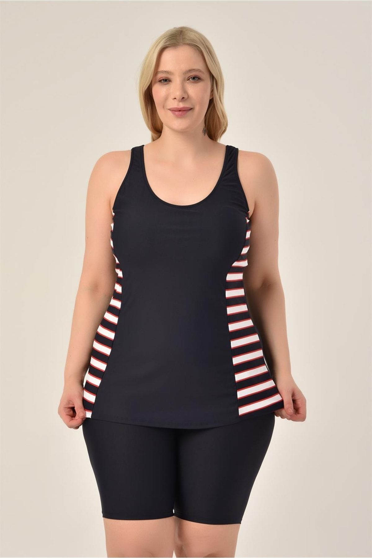 Plus size shop tankini with shorts