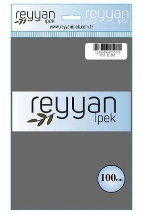 Düz Renk Poşetli Yazma 100 Cm Koyu Gri 053 Image 0