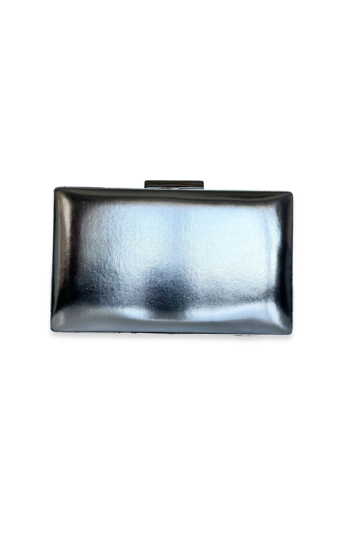Matte silver sales clutch bag