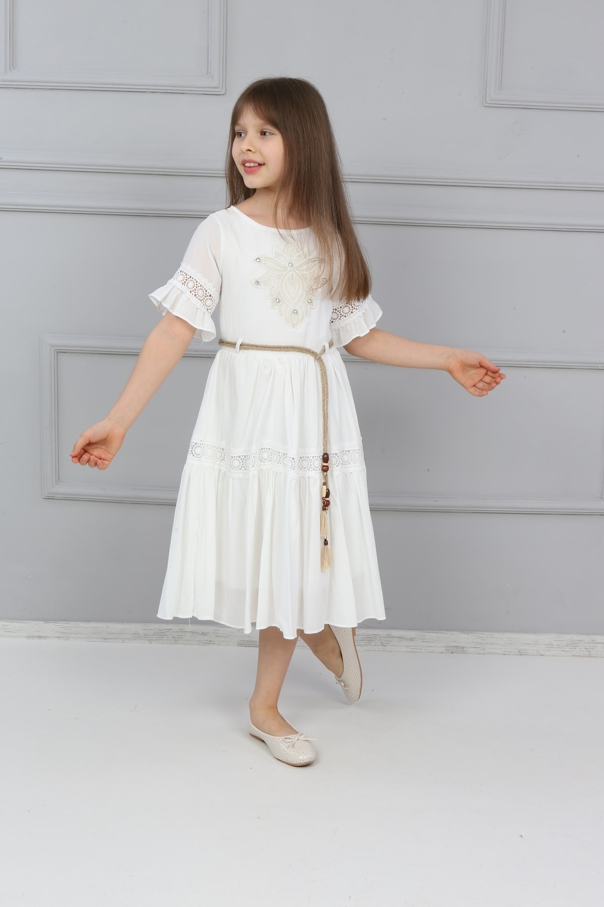 simarik kids kol etek dantelli elbise fiyati yorumlari trendyol