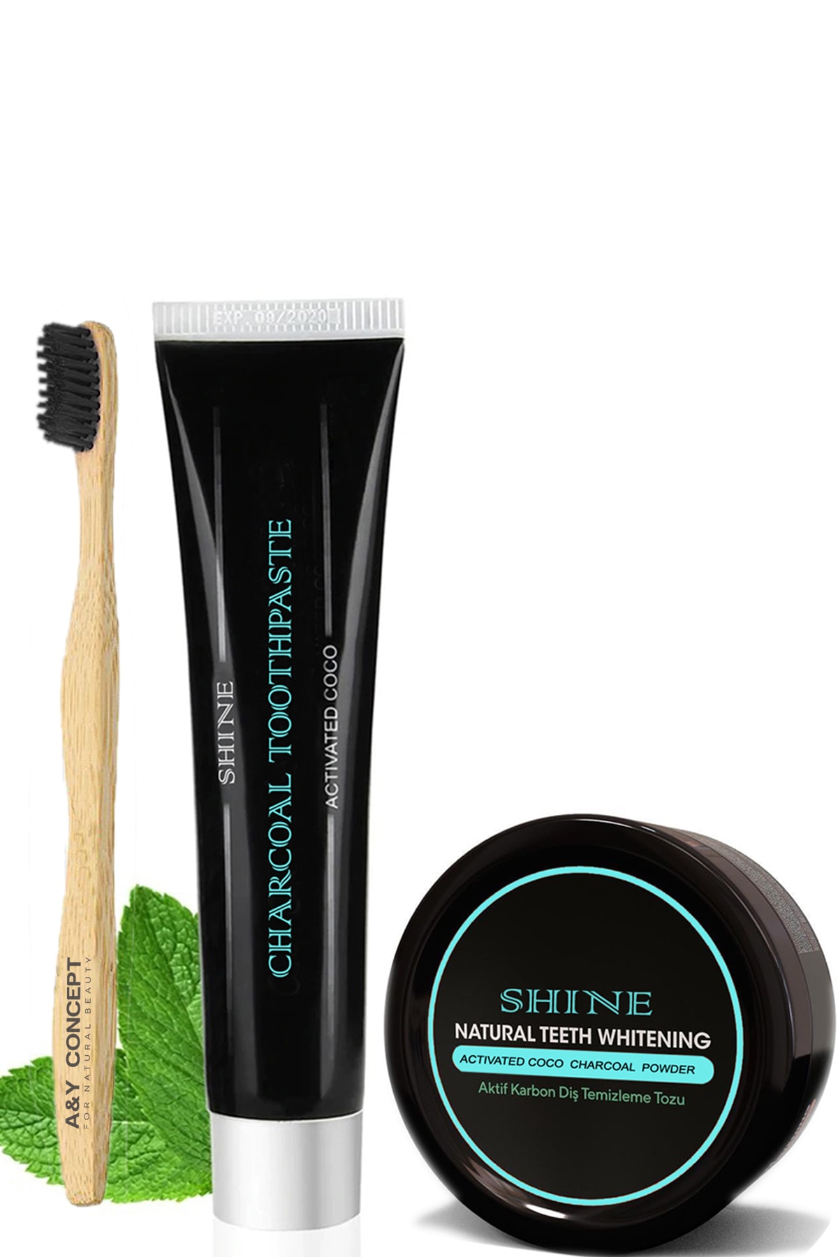 Ay Consept Diş Beyazlatma Seti + Bambu Diş Fırçası