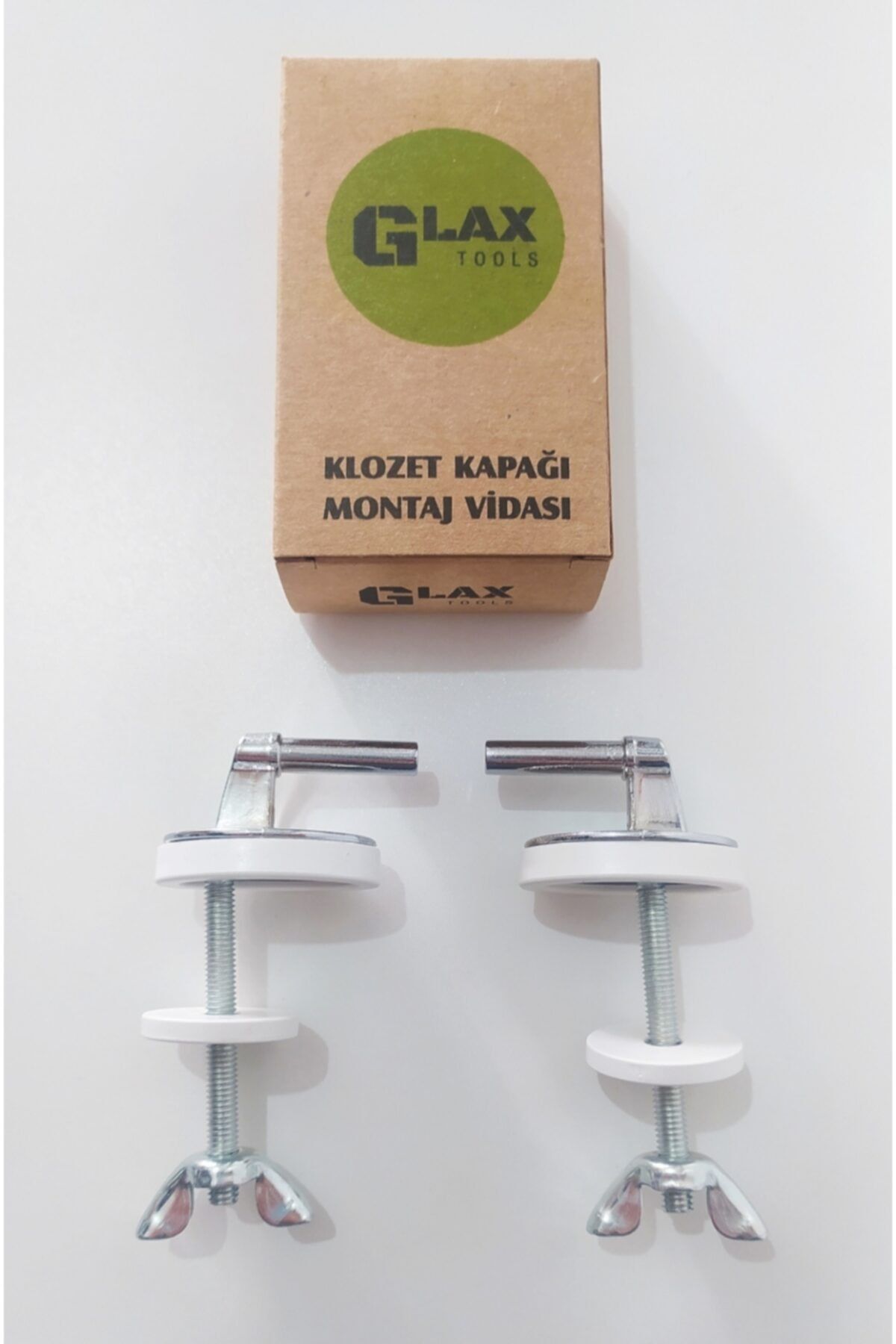 Glax Tools Metal Alttan Sıkmalı Klozet Kapağı Montaj Vidası