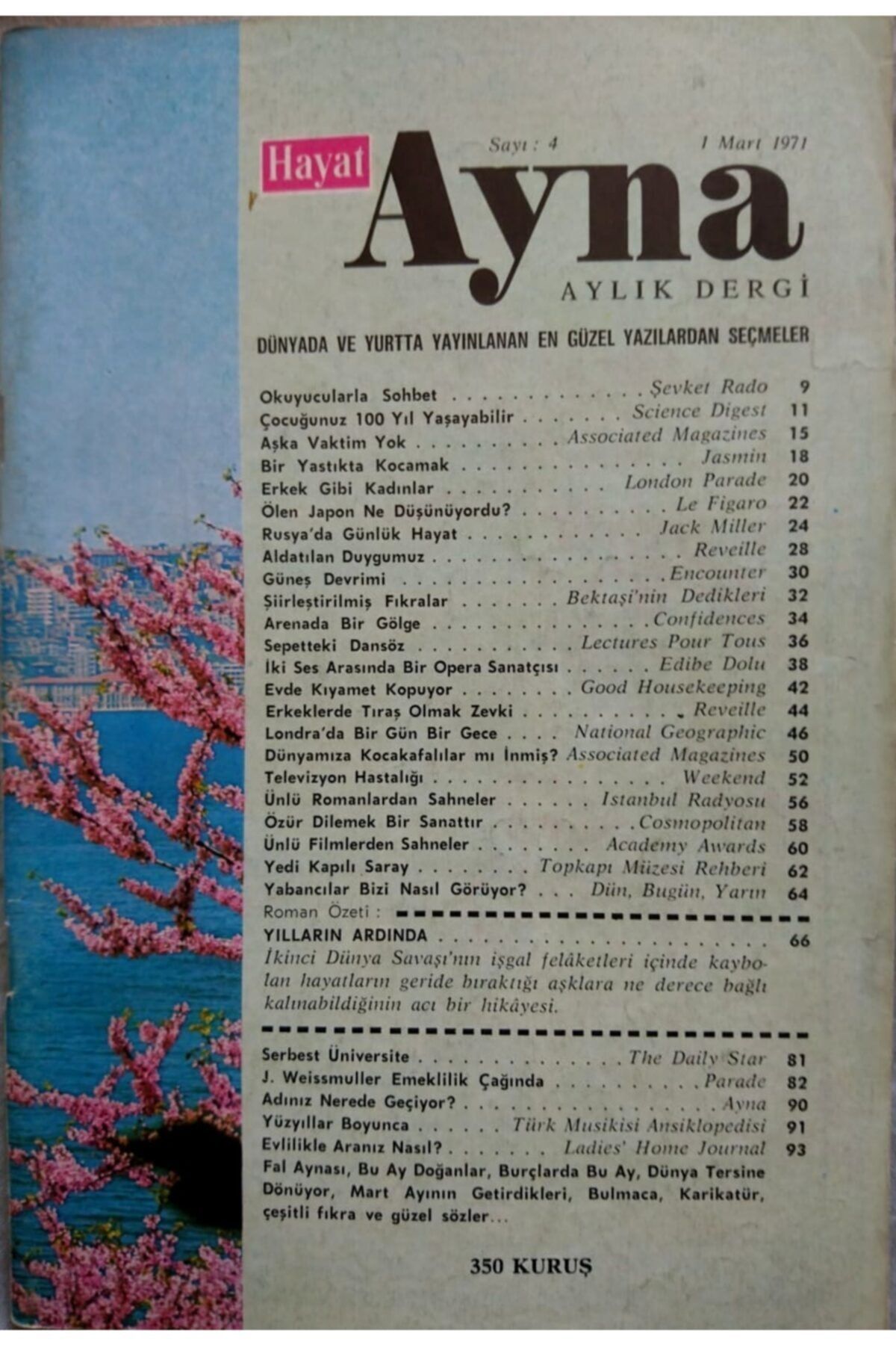Hayat Ayna - Aylık Dergi (n0 1971/4, 1972/1, 1972/7, 1972/10)