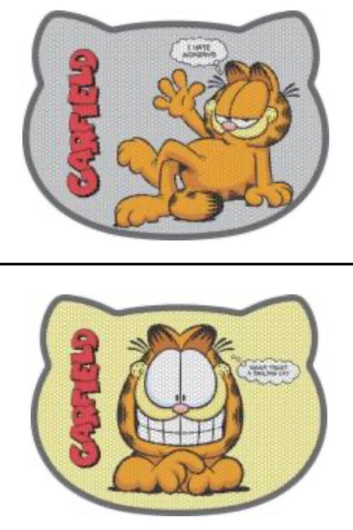 GARFIELD Kedi Desenli Elekli Kedi Tuvalet Önü Paspası
