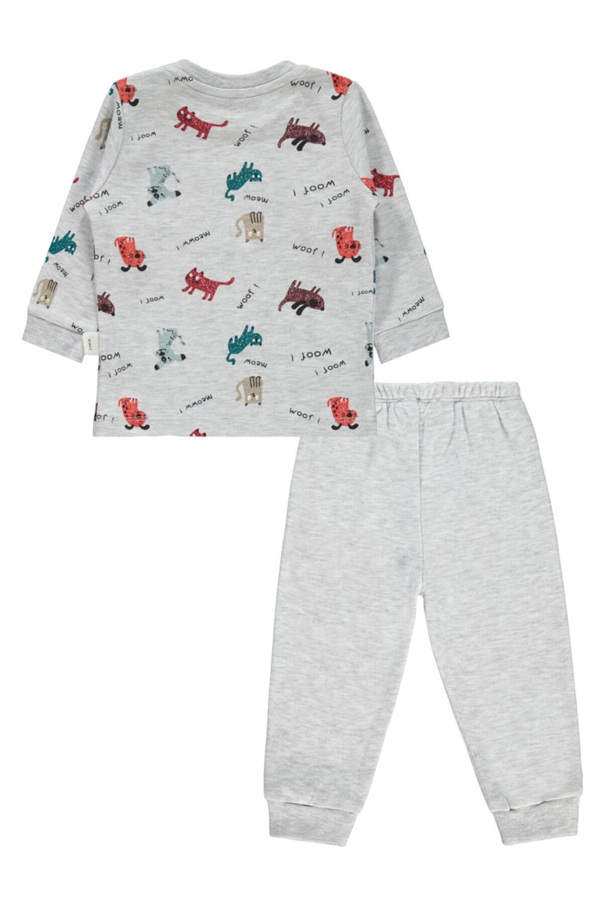 civil baby erkek bebek gri pijama takimi fiyati yorumlari trendyol