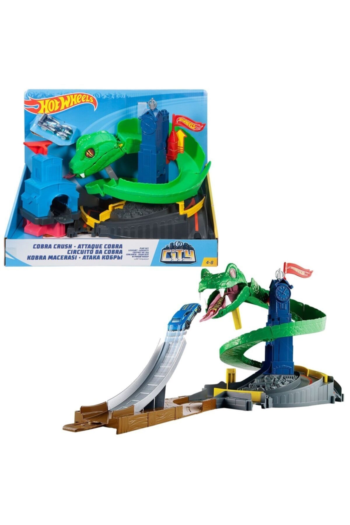 HOT WHEELS Kobra Macerası Oyun Ve Yarış Seti Fnb20