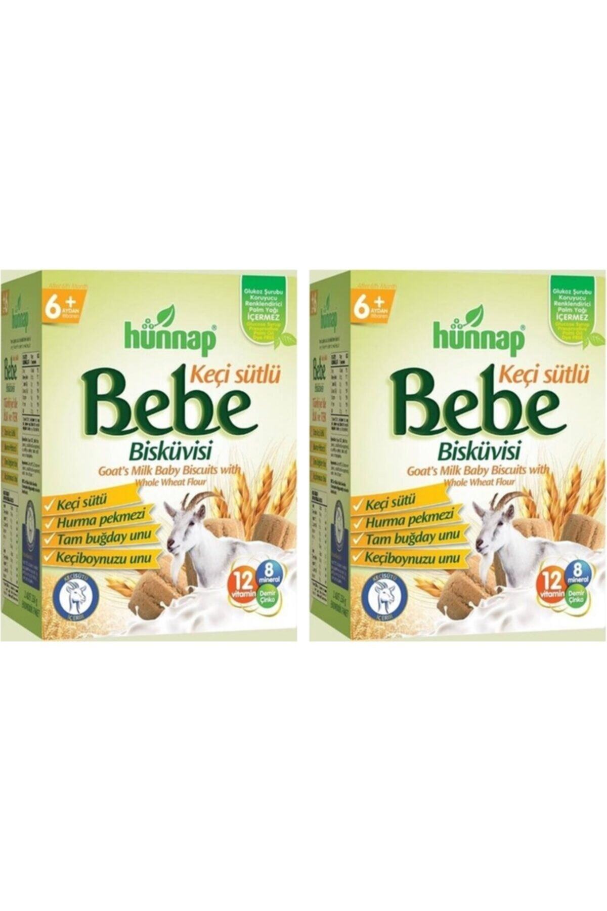 Hünnap Keçi Sütlü Bebek Bisküvisi 400 gr 2 Adet