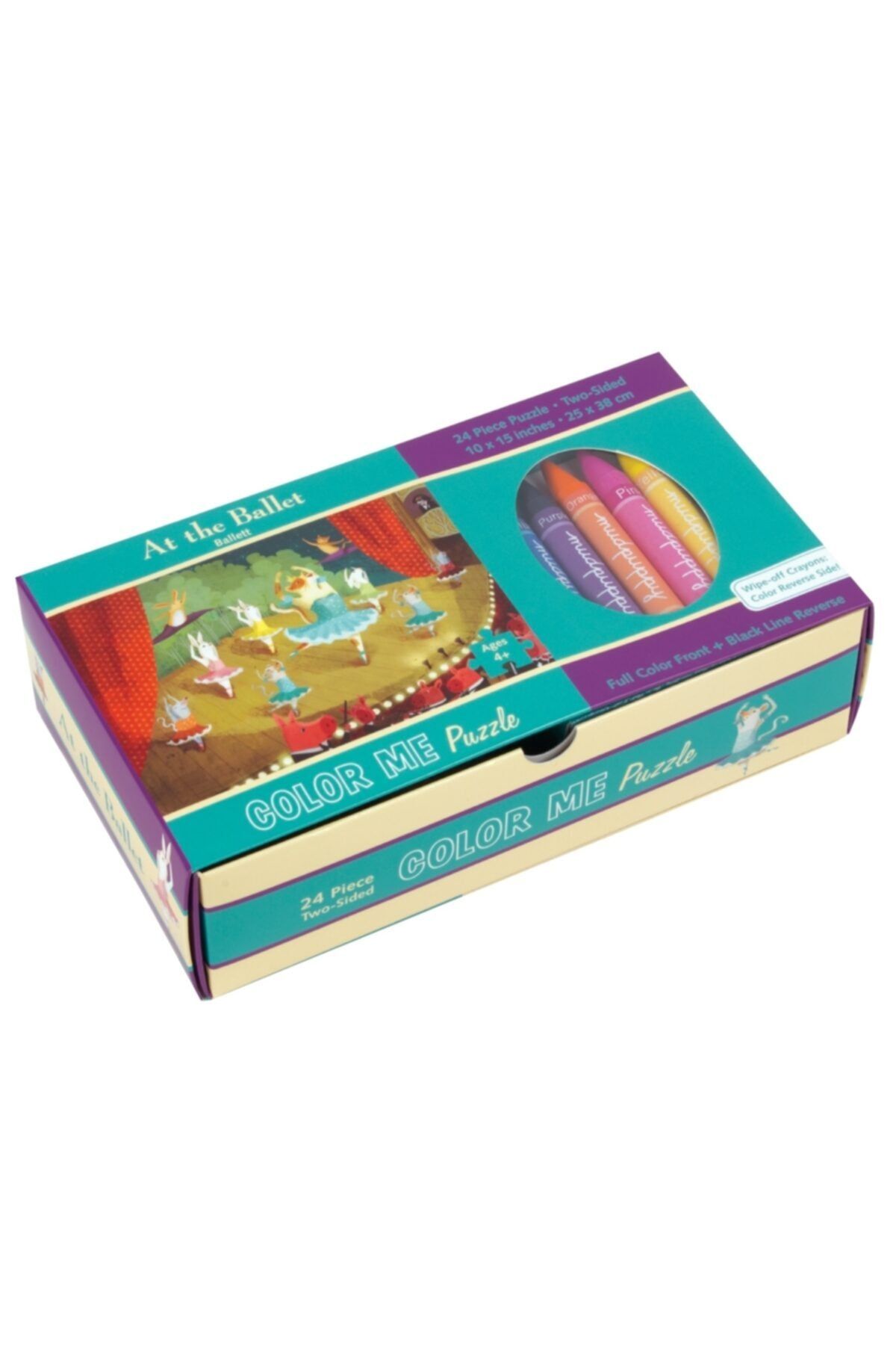Mudpuppy , Boya Beni Yap Boz, Color Me Puzzles, Ballet, 4 Yaş Üstü