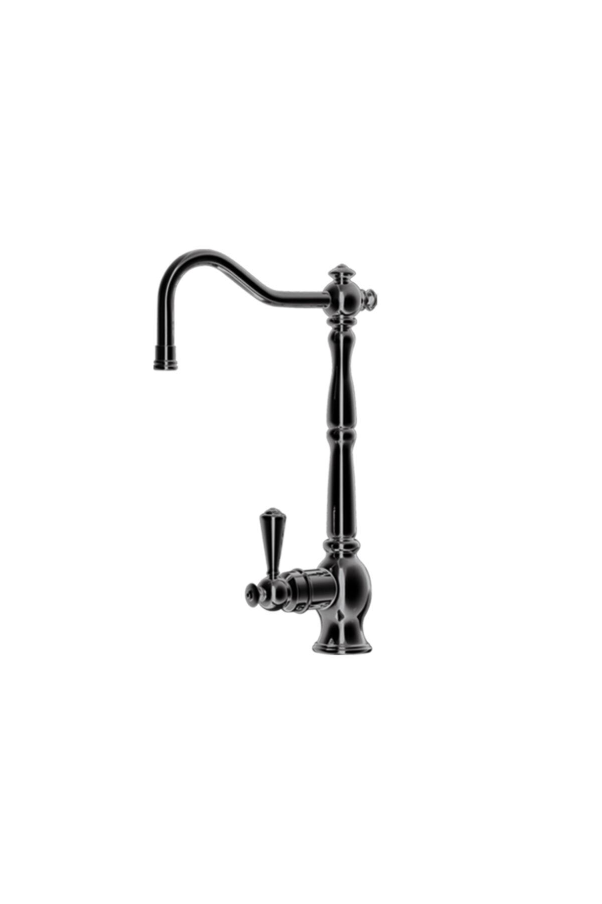 Rainwater Antik Deveboynu Siyah Su Arıtma Musluğu