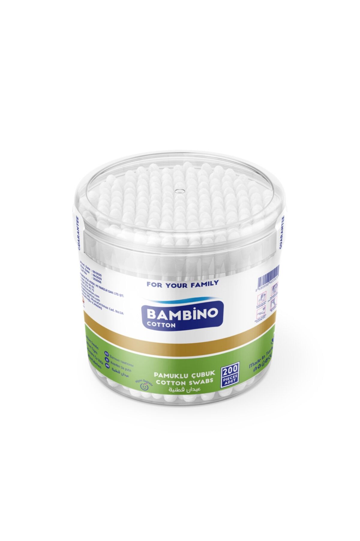 Bambino Kulak Çubuğu 200'lü  6Lı Paket
