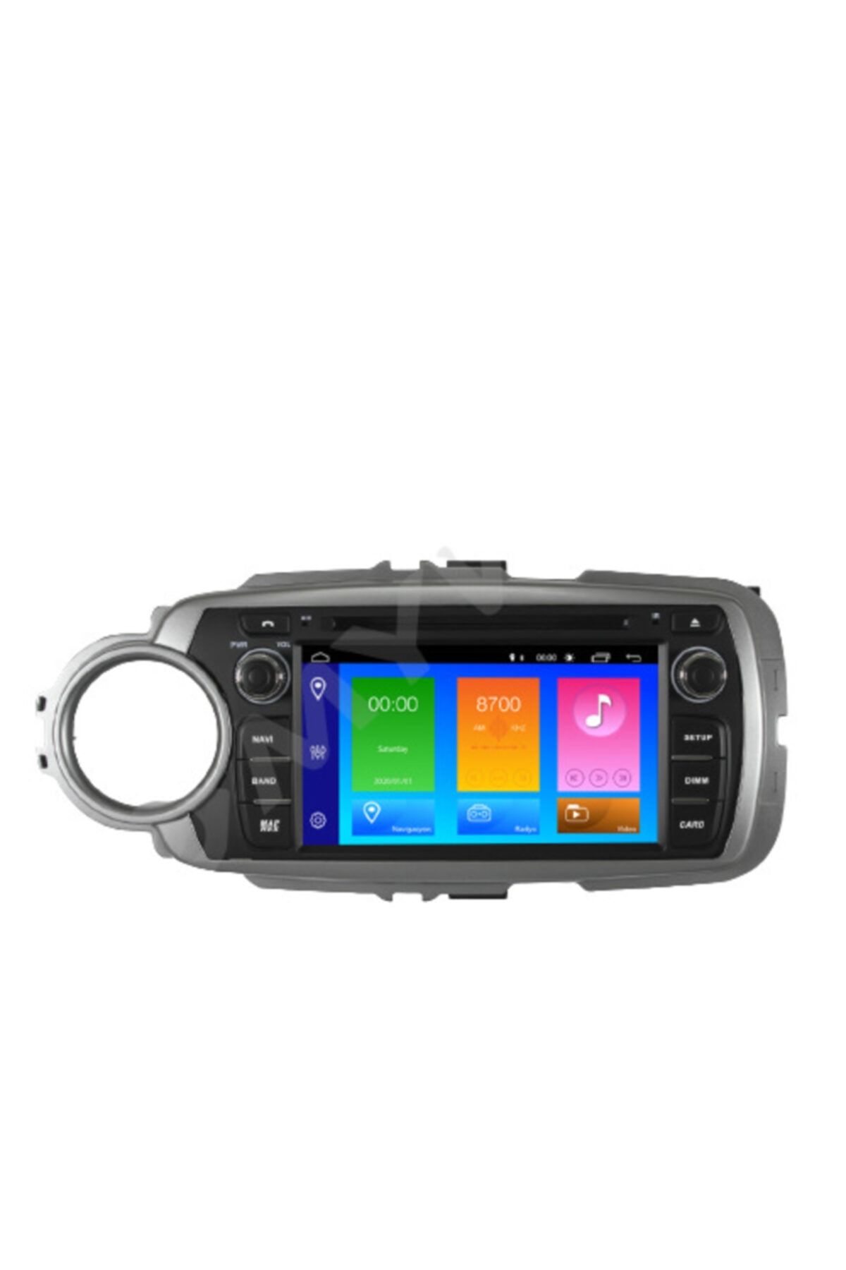 MYWAYY Toyota Yaris Carplay Android 10 Multimedya Navigasyon Double Teyp