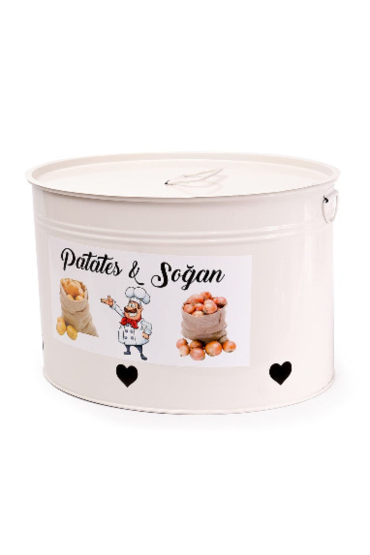 ZARİF SHOP Beyaz Bölmeli Patates Soğan Kabı