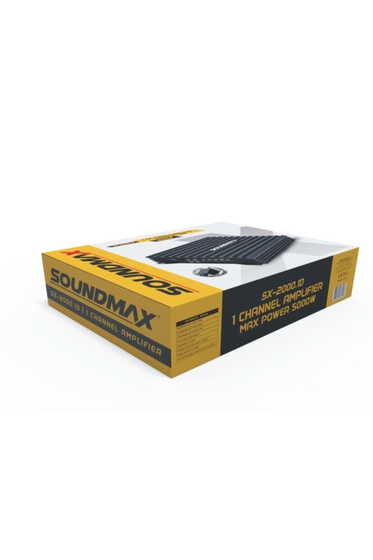 Soundmax Sx-2000.1d 5000w-rms 2000w Mono Anfi Bass Kumandalı