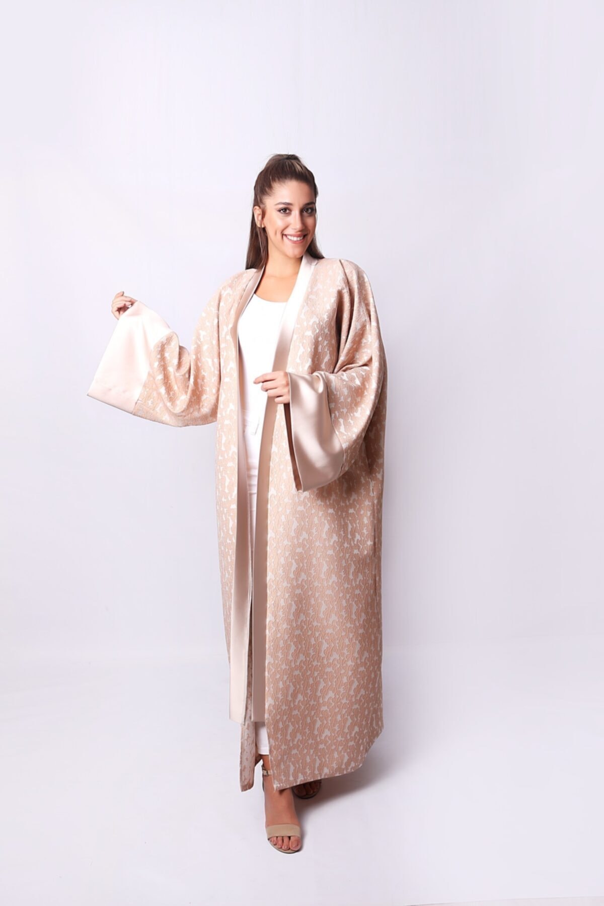 NN exclus Kadın Vizon Abaya Kimono Kaftan