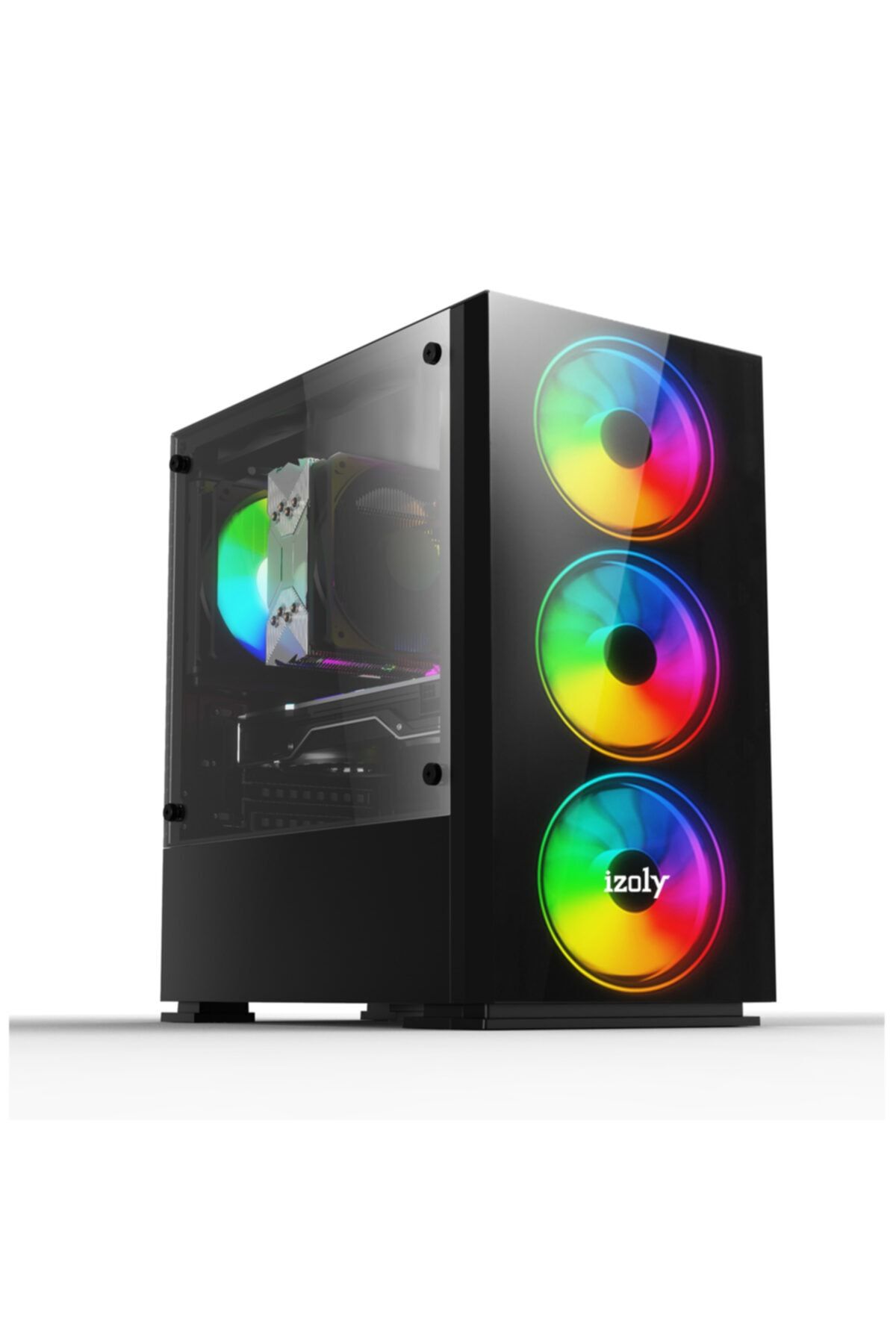 IZOLY Design I3-10100f 16gb 256ssd M.2 Gddr5 4gb Rx550 Oyuncu Masaüstü Bilgisayar