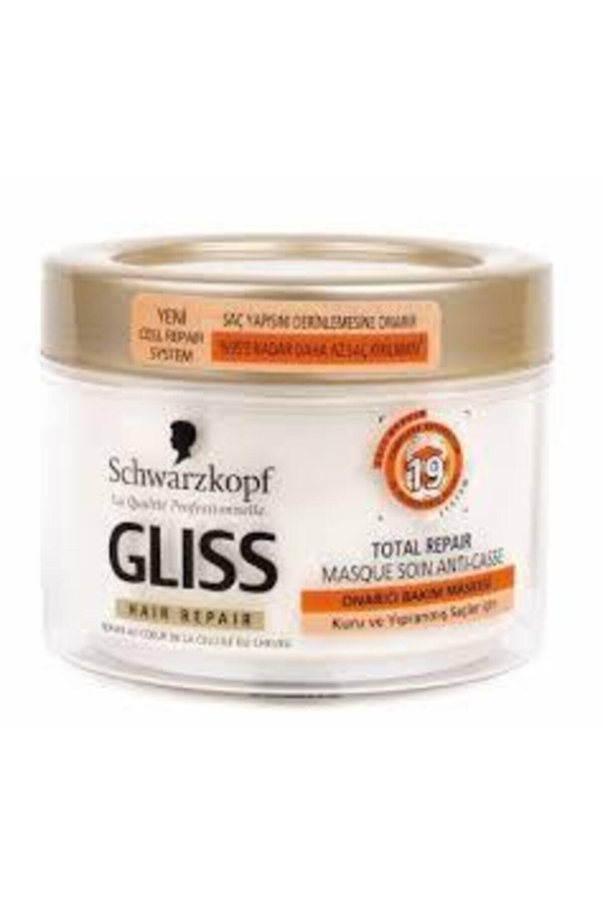 Schwarzkopf Glıss Total Repair Saç Bakım Maskesi Kuru Ve Yıpranmış Saçlar Için 200 Ml