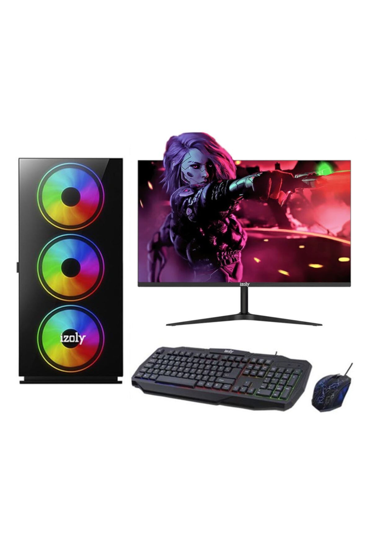 IZOLY Force I3-10100f 16gb 256 M.2 Gddr5 4gb Rx550 24\