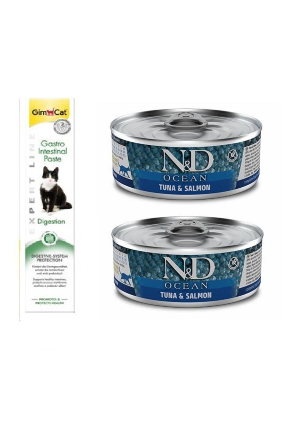 n d tahilsiz 2 adet ton somon kedi yas mama 80 gr gimcat 50 gr gastro paste fiyati yorumlari trendyol