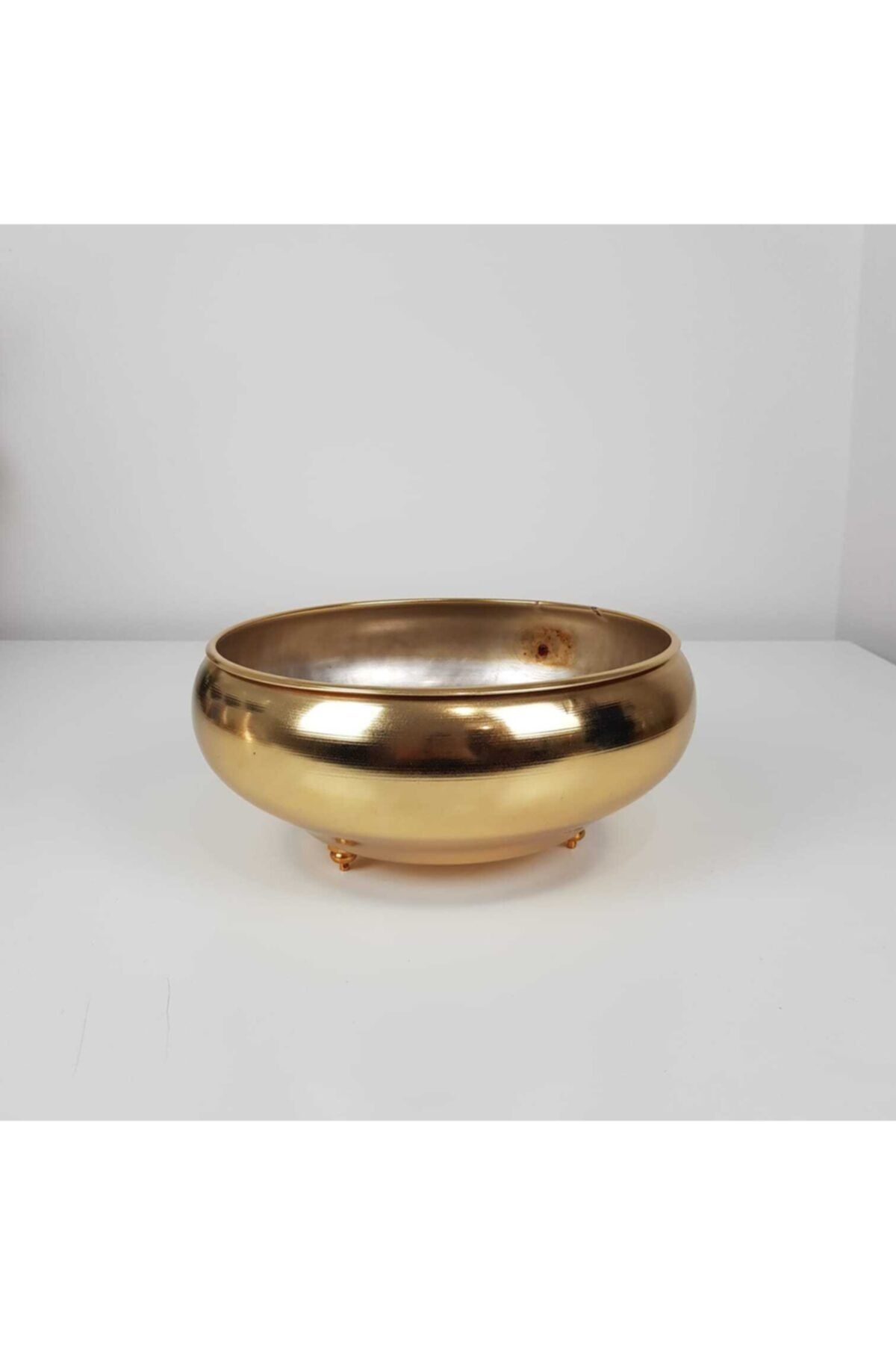 KIRAT HOME DESIGN Şık Metal Gold Sukulent Vazo