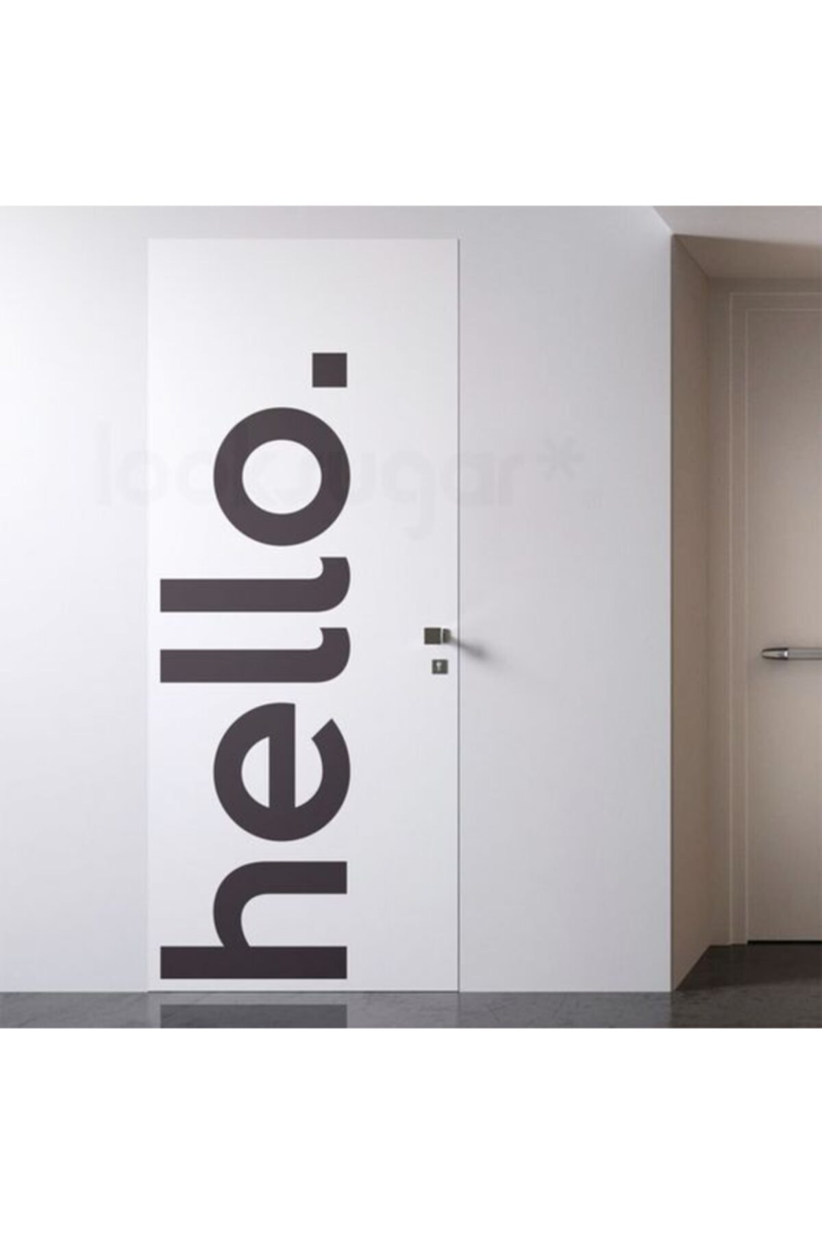 Vitrin Store Hello Yazılı Dekoratif Duvar Süsü Sticker Etiket