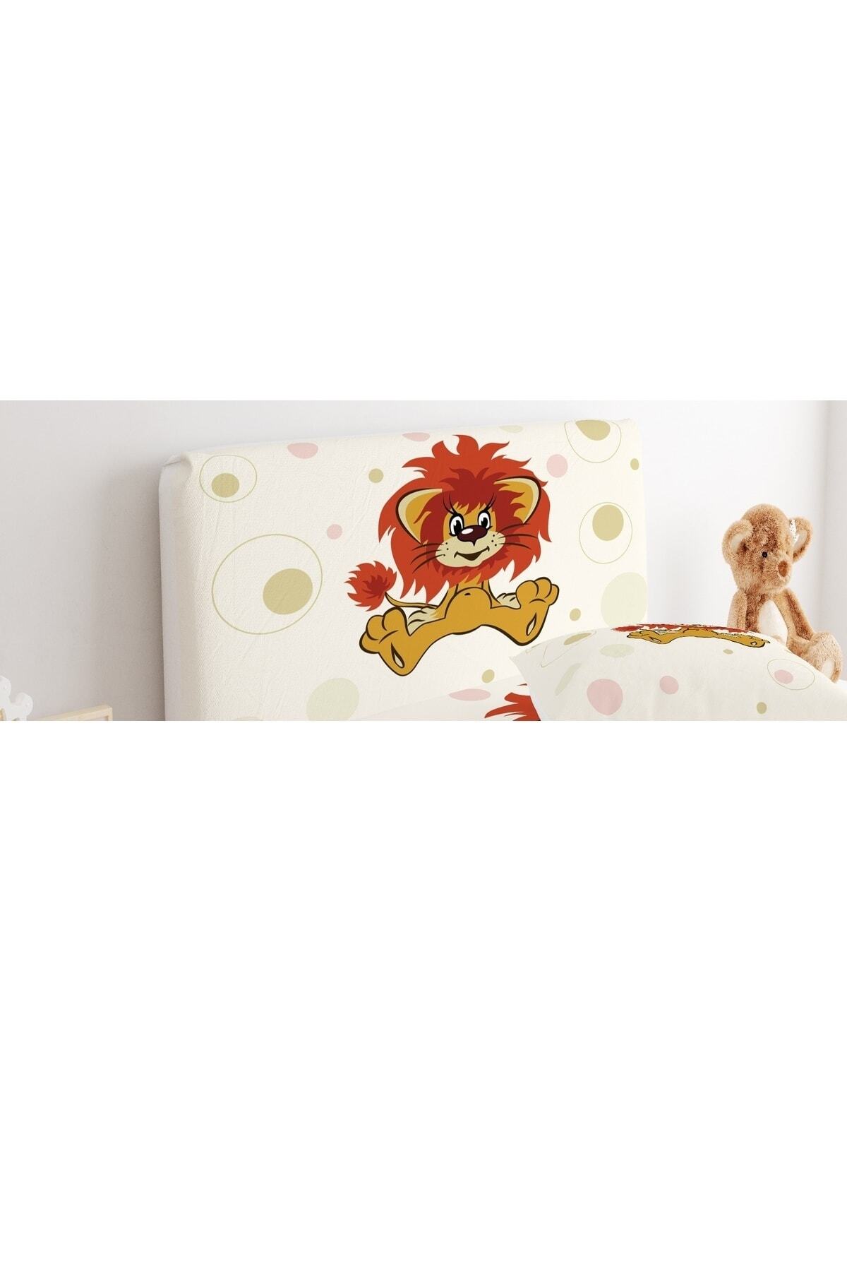 CİCİ TASARIM ÜRÜNLERİ Baza Başlık Kılıfı Sevimli Aslan