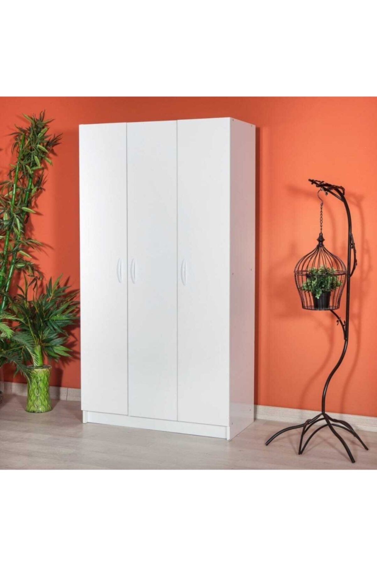 LABELLADİZAYN 3 Kapaklı Gardırop %100 Mdf