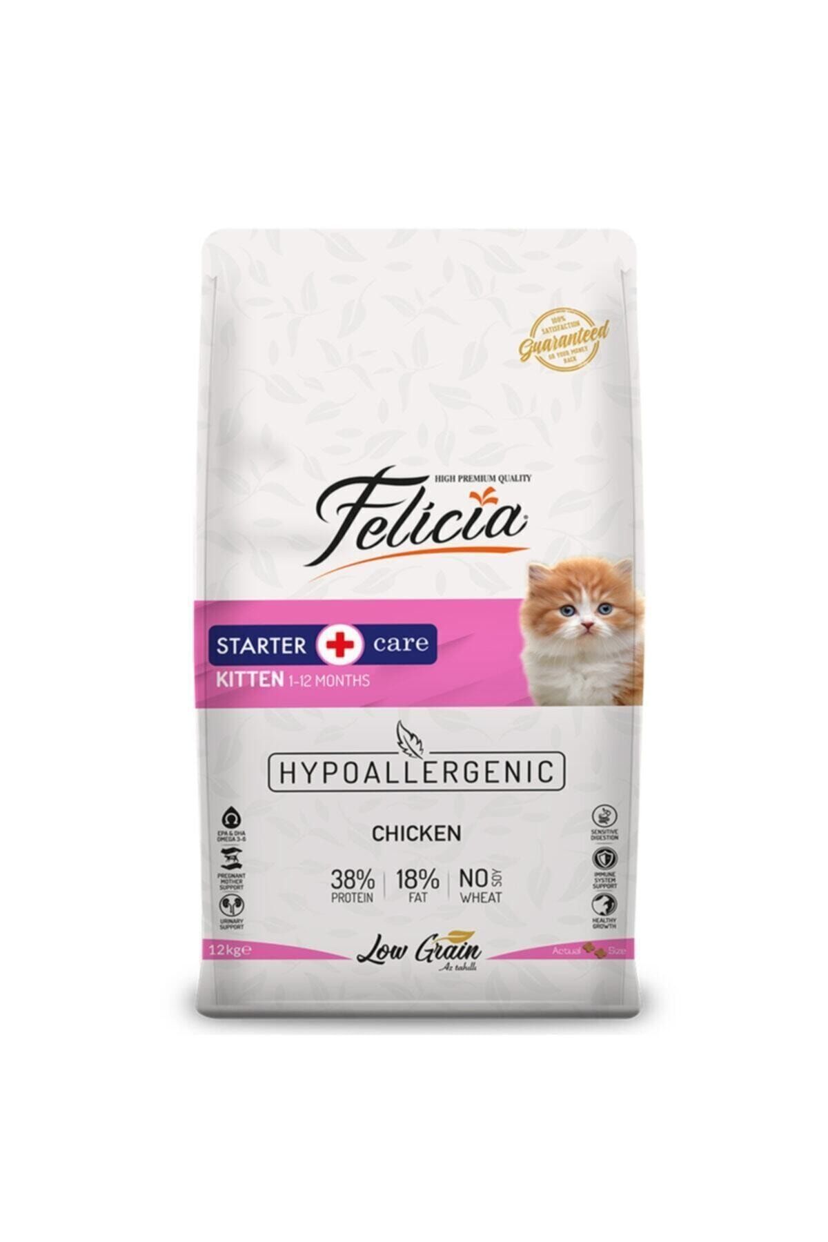 Felicia Az Tahıllı Hypoallergenic Tavuklu Yavru Kitten Kedi Maması 12 Kg
