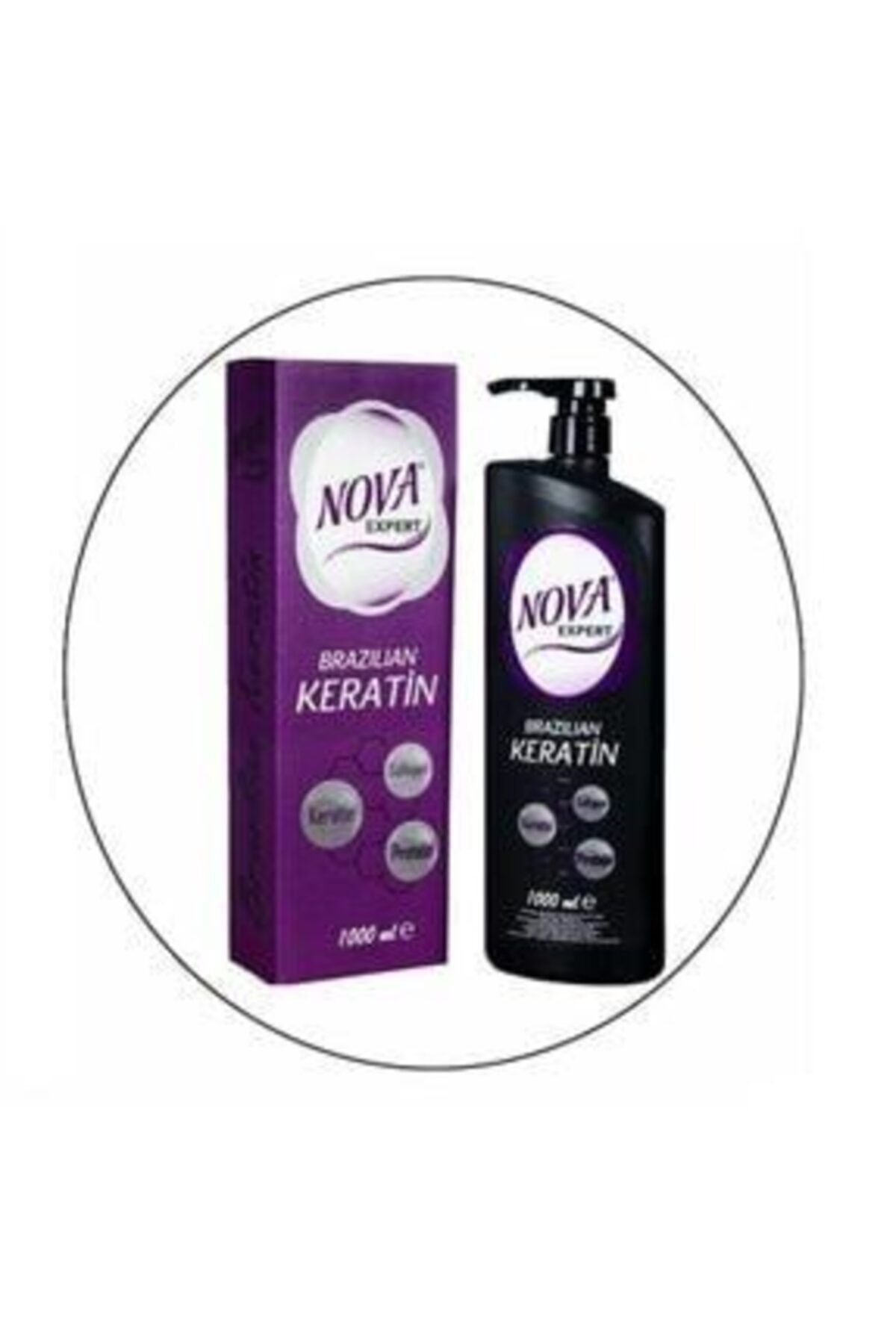 Nova Expert Keratin Bakım Yeni Formül -keratin, Protein, Collagen- Brezilya Keratin 1000 ml