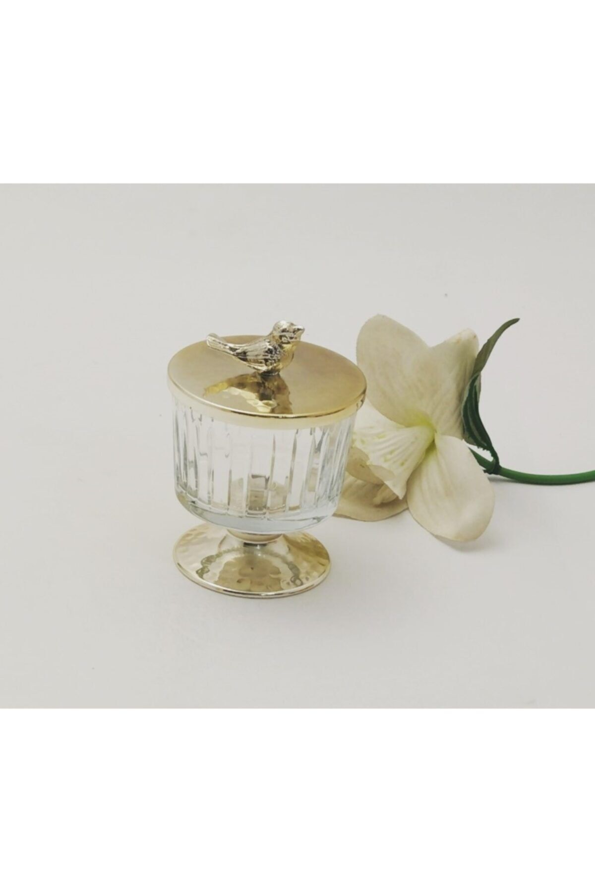 SHOPPING HOME DESING Gümüş Ayaklı Kuş Şekerlik