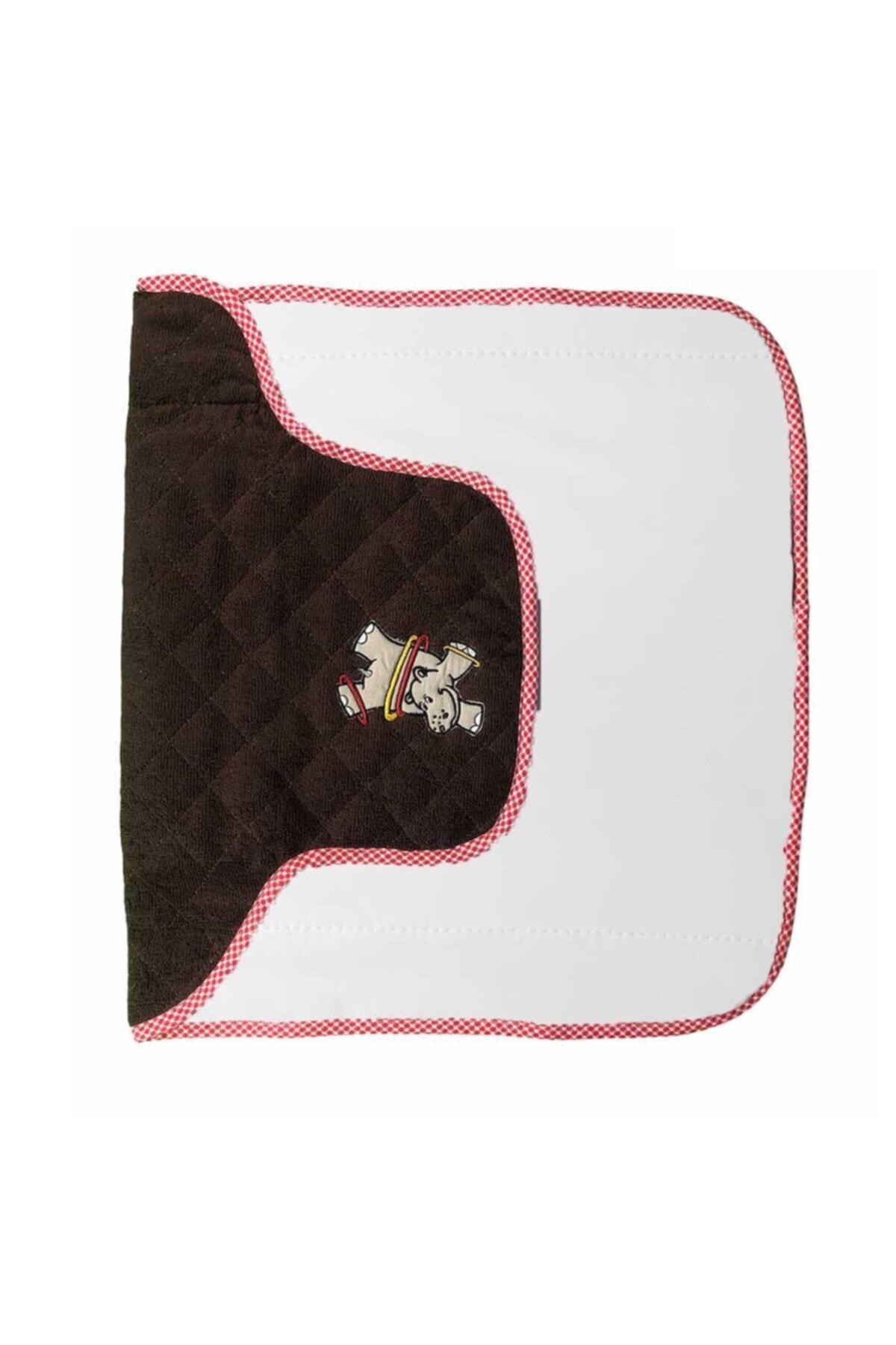 Tekstil Sepeti Alez Özellikli Alt Açma Bezi Su Aygırlı Kahverengi Kare