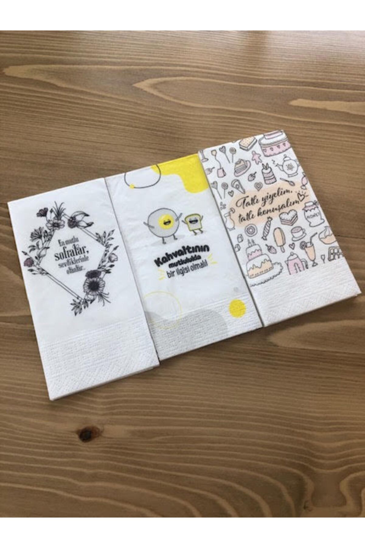 Melinda Store Baskılı Konuşan Dekor Peçete (sofra Kahvaltı Tatlı)