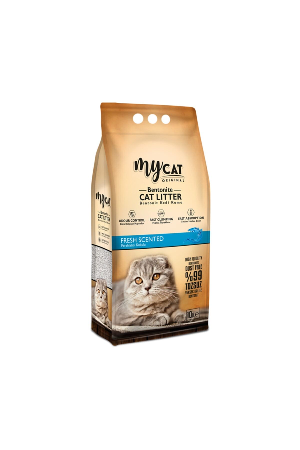 My Cat Mycat (10 Lt) Bentonit Kedi Kumu Fresh Kokulu ( Ince Tane)