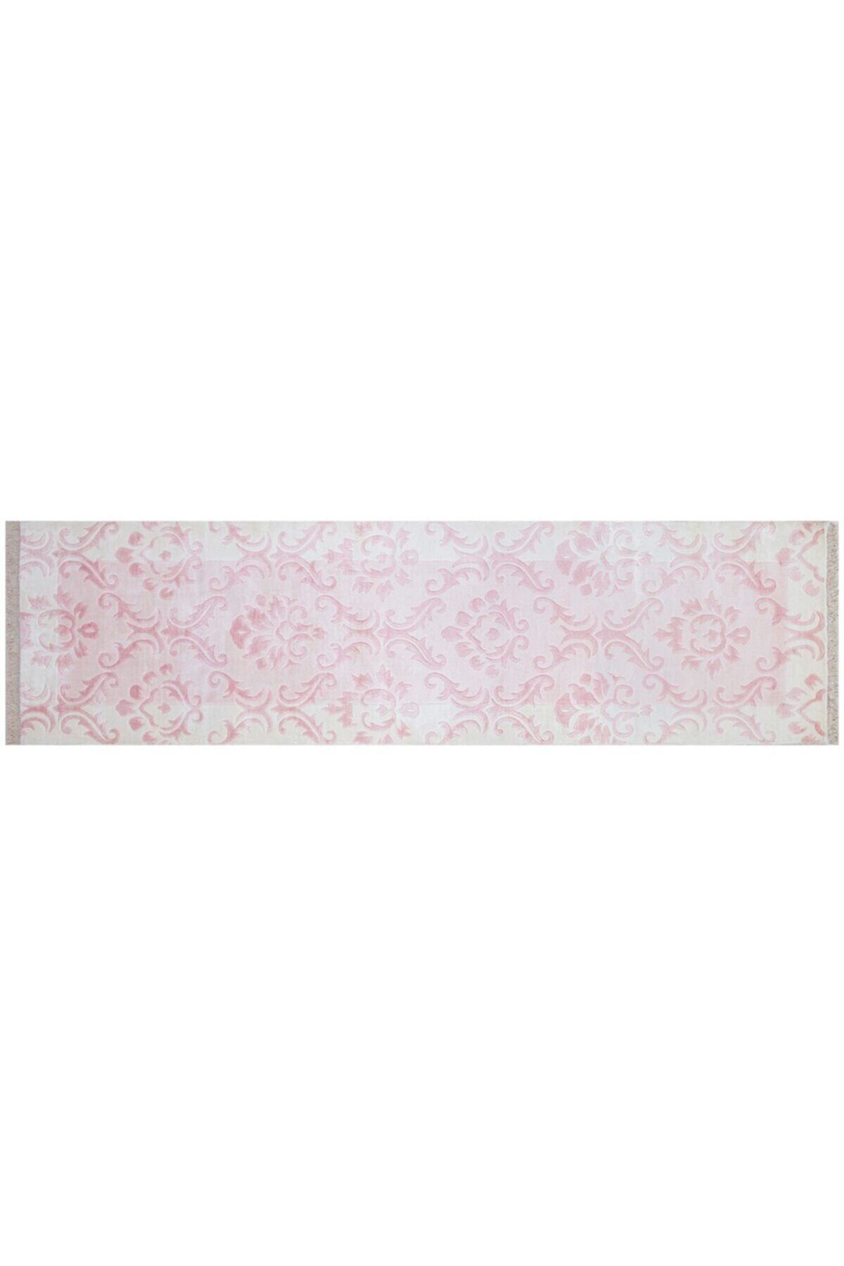 Allmode Flat Kcm Kc-06 Pınk/whıte 82x299cm 2.45m2 El Dokuma Yolluk