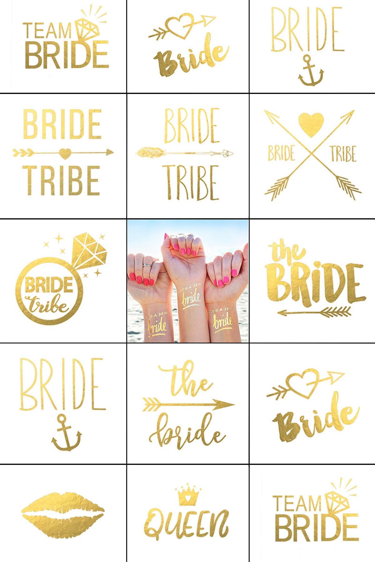 BP Tattoo Paket Geçici Bride Dövmesi 10'lu