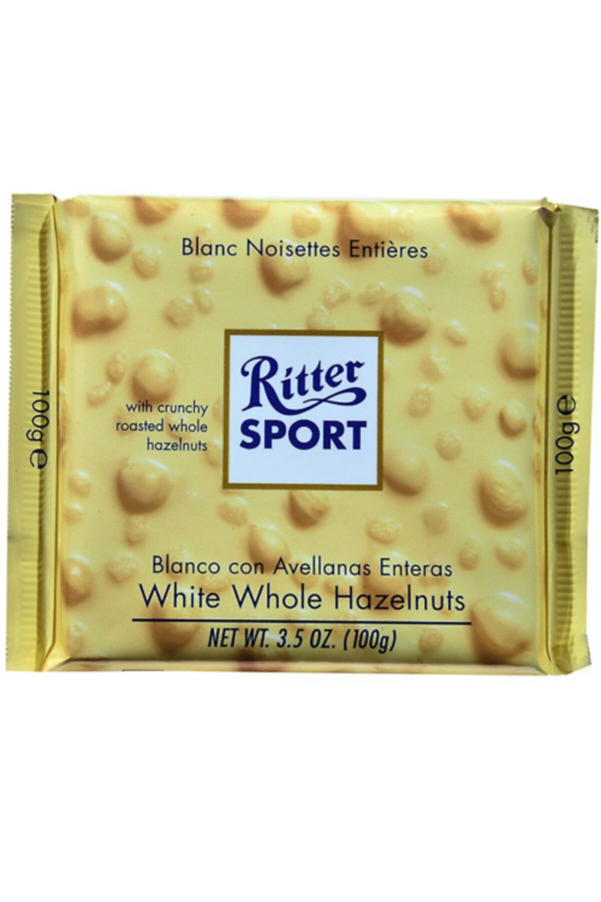 Ritter Sport Ritter Bütün Fındıklı Beyaz Tablet Çikolata White Whole Hazelnuts 100 gr