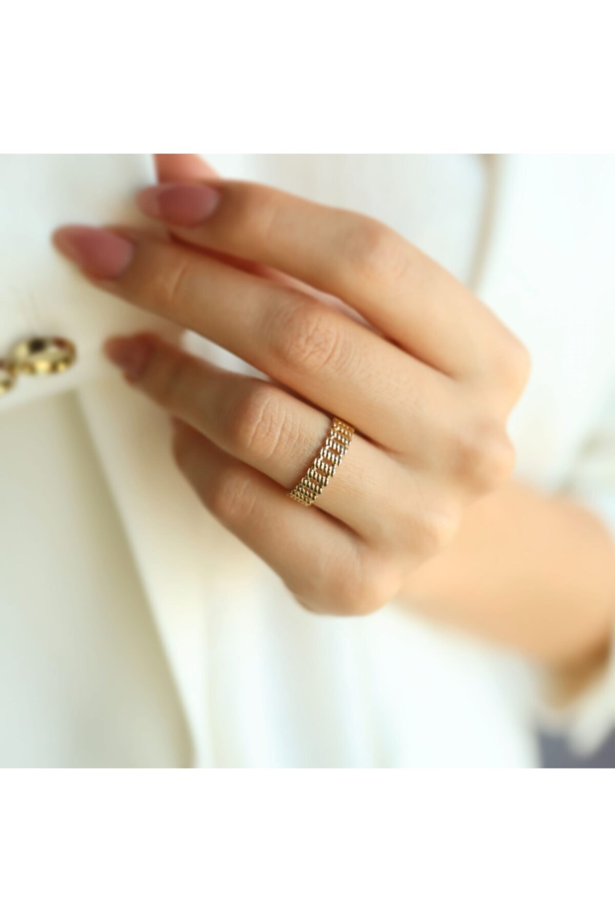 Osmanlı Kuyumculuk Altın Yüzük Ince Burgu