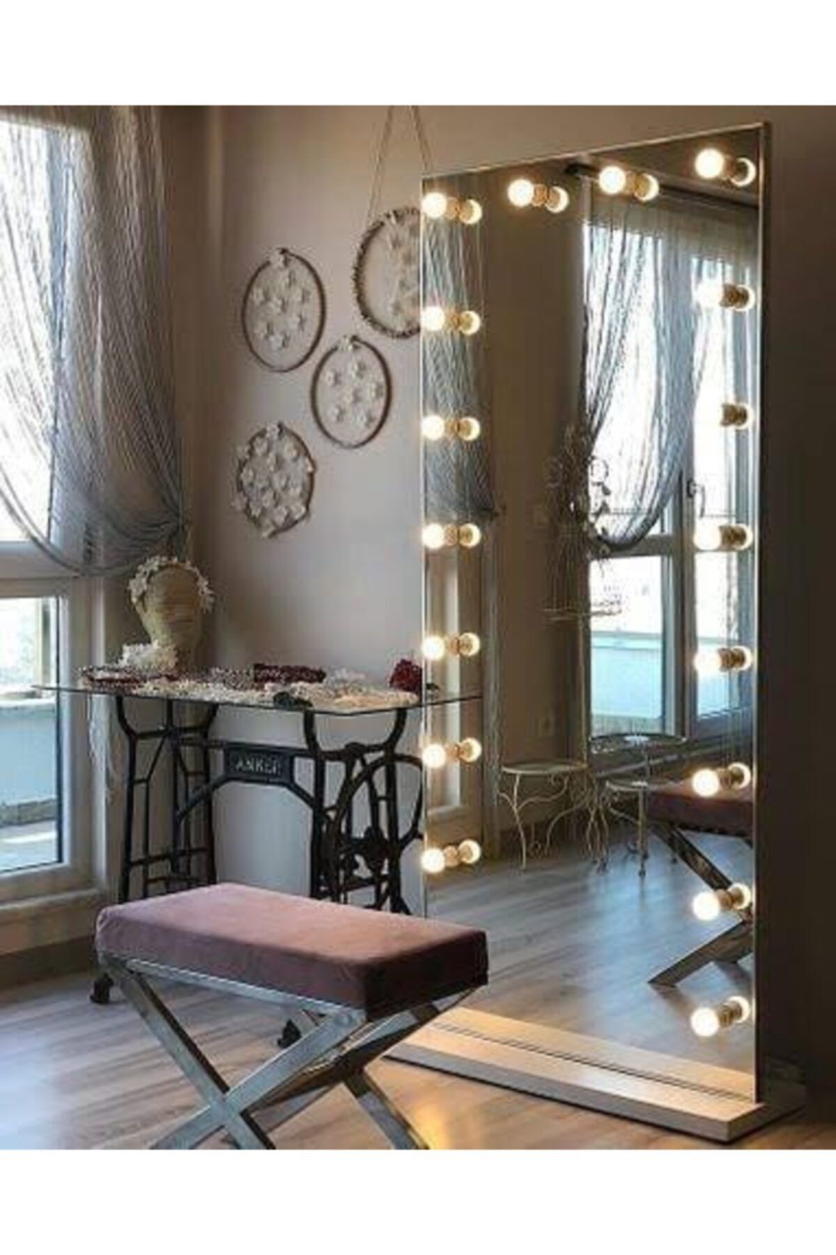 Seyyahhome Çerçevesiz Işıklı Boy Aynası 180*80cm