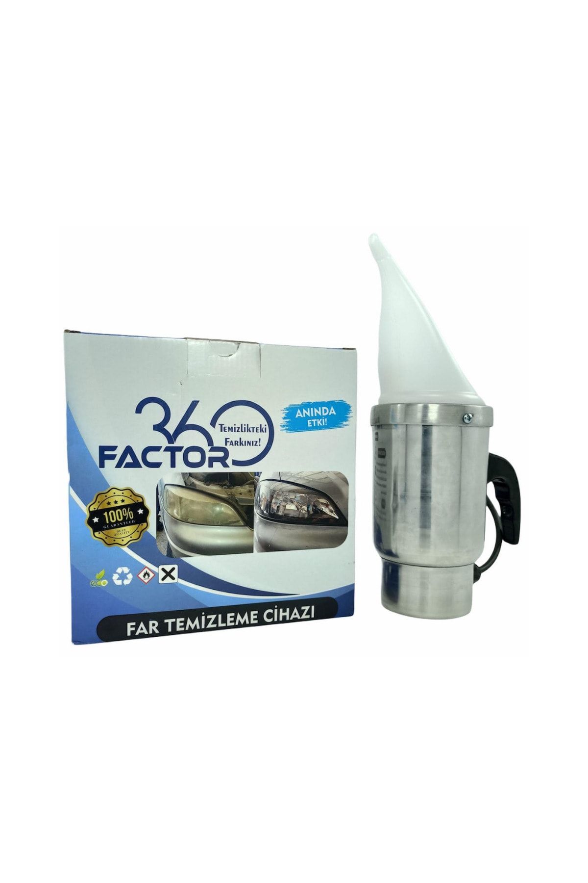 Factor360 Buharlı Far Temizleme Cihazı