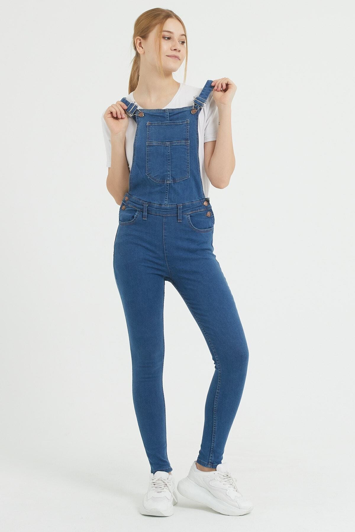 Terrenova Kadın Mavi Salopet