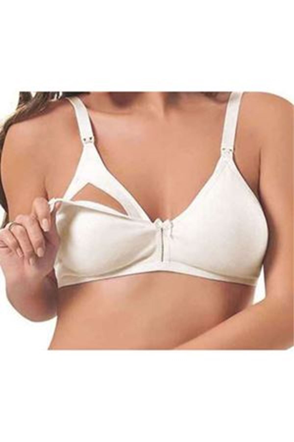 EliteWomans Kadın Ekru Emzirme Sütyeni