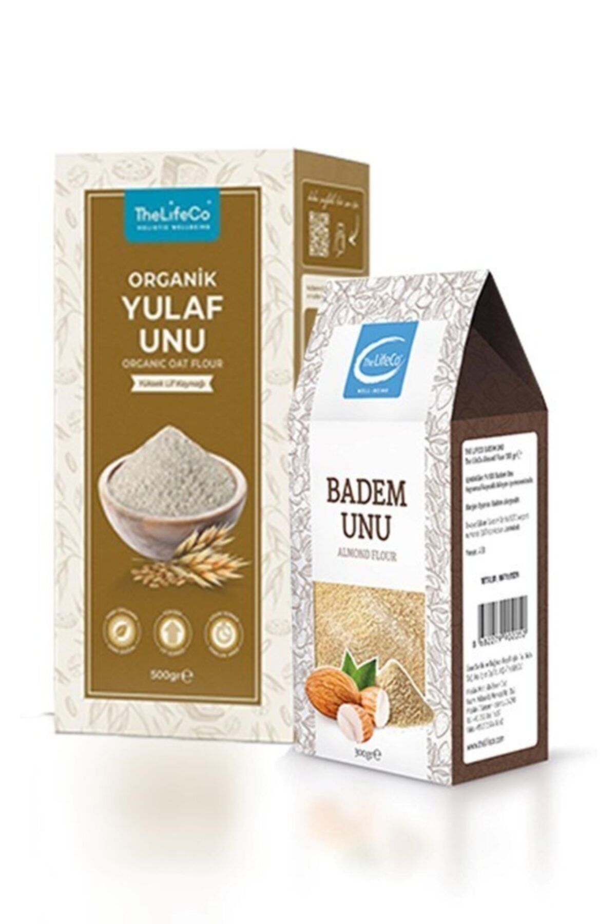 TheLifeCo Thelifeco Organik Yulaf Unu 500 gr Badem Unu 300 gr