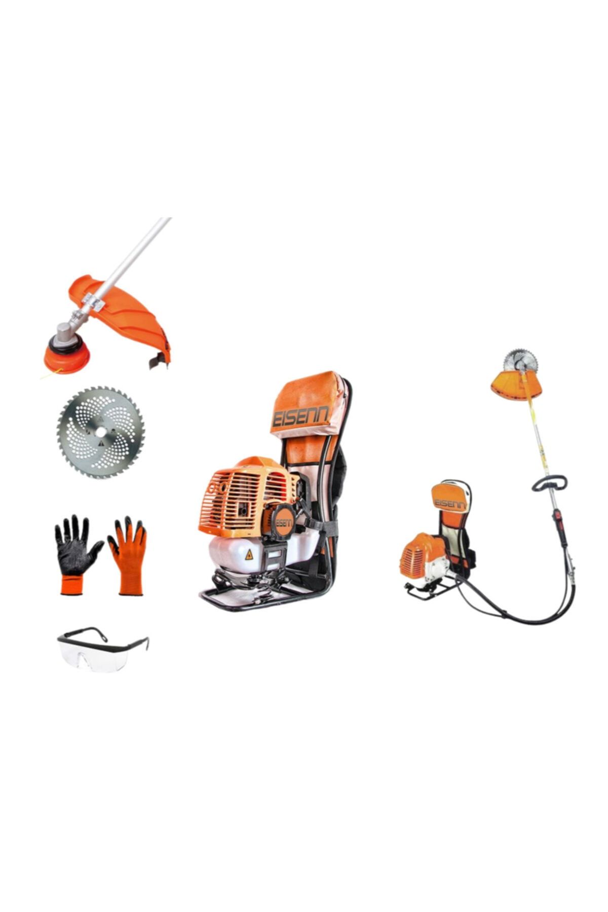Eisenn Stp 5800 2 2 Hp Sırt Tipi Benzinli Motorlu Tırpan Ot Çim Çalı Biçme Tırpanı