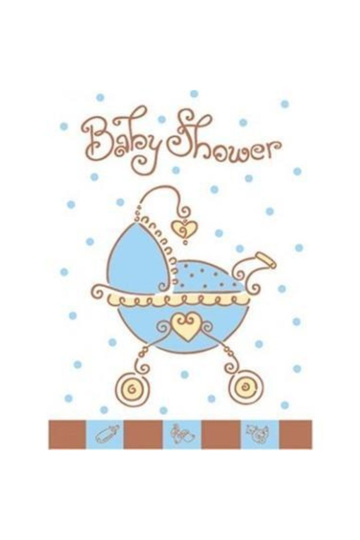 partisüs Baby Shower Davetiye 6 Adet