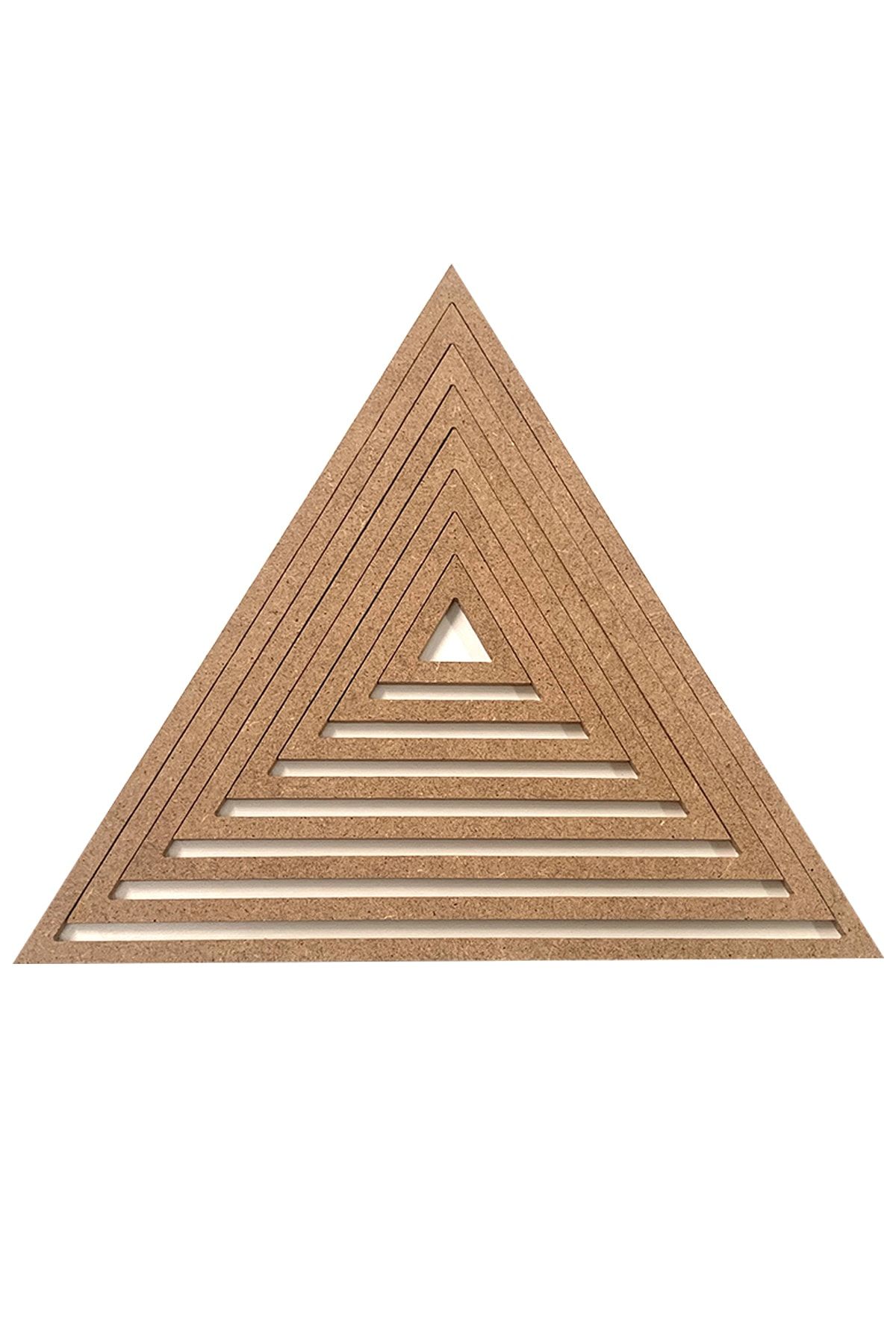 Marstanal 8’li Üçgen 30cm Kasnak Set Boyanabilir Ham Mdf