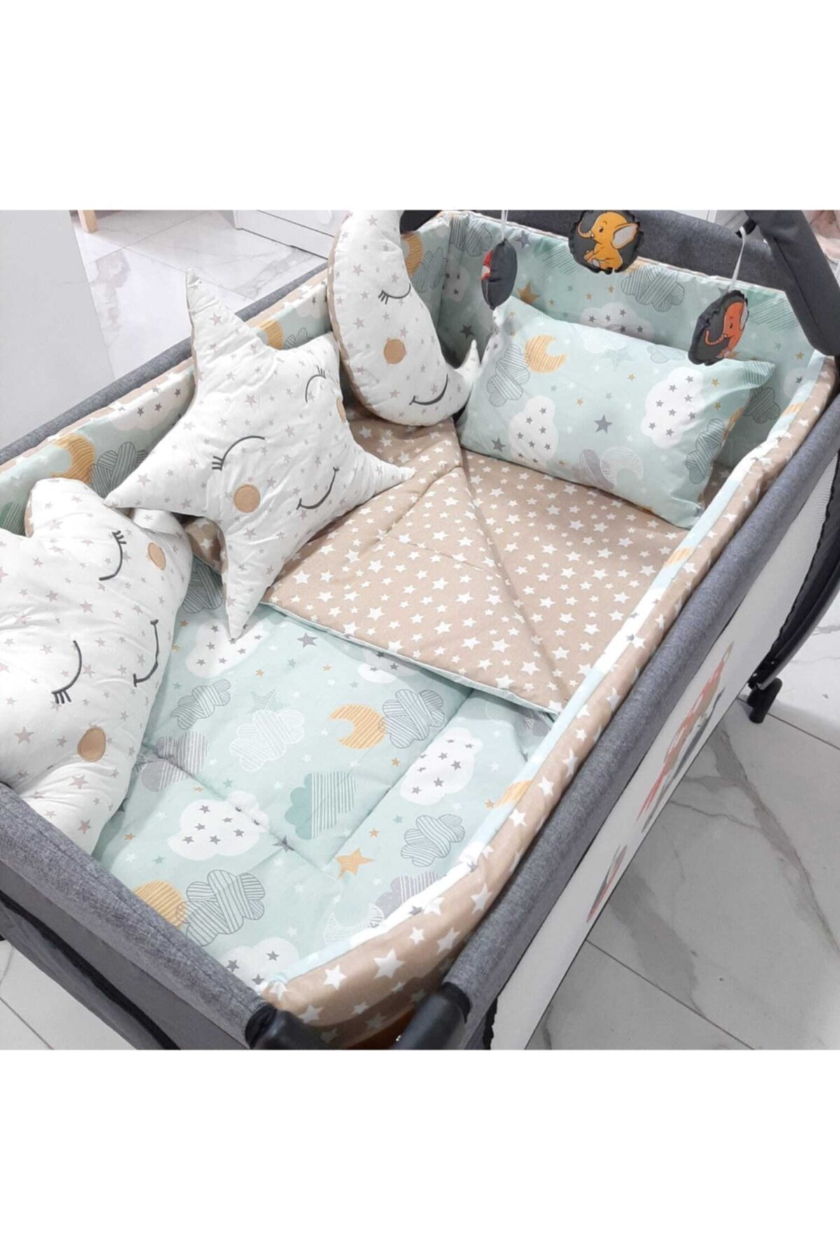 uykucubebe Bebek Beşik Uyku Seti 10 Parça 70x110 4735