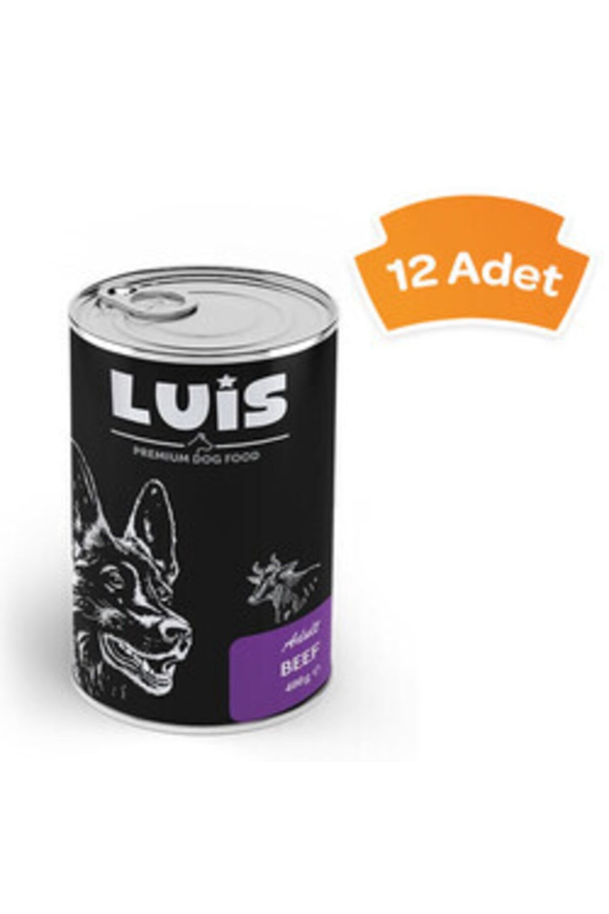 Gimcat Luis Parça Dana Etli Soslu Köpek Konservesi 400 Gr X 12 Adet