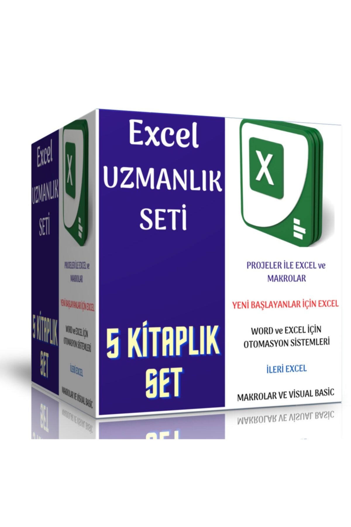 Enine Boyuna Eğitim Excel Uzmanlık Seti (5 Kitaplık Set)